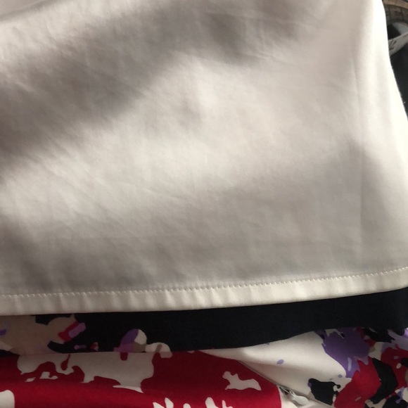 Elie Tahari Black Pink Purple Abstract Pencil Skirt size 4 - Picture 8 of 8